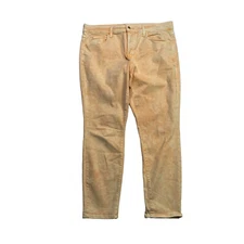 Universal Thread High Rise Skinny Jeans Womens Size 16/33 Orange Stretch Denim