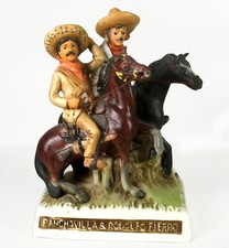 Pancho Villa & Rodolfo Fierro (empty) Liquor Decanter - Another Grenadier 1978