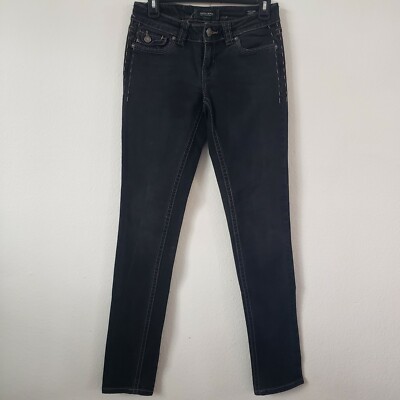 Mek DNM Womens New York Cigarrete Jeans Low Waisted Size 27/34 Stretch Stitched 
