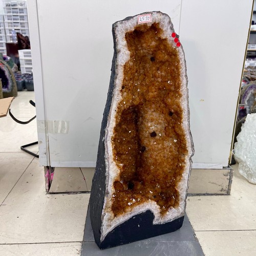 56.54LB TOP Natural citrine geode quartz crystal cluster cathedral Mineral - Bild 2 von 4