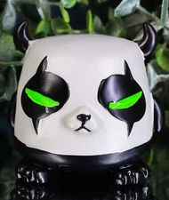 Underbedz Pandemonio Little Monster Panda Bear With Horns Figurine Collectible