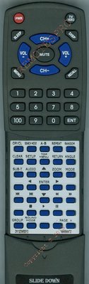 Replacement Remote for MARANTZ DV6500, DV4500, RC6500DV, ZK12BW0010