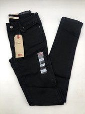 Levi's 711 Skinny Jeans, Black, Women  s 26x32 2 Long - New With Tags  