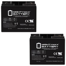 Mighty Max Ml18-12 - 12 Volt 18AH F2 SLA Battery - Pack 2