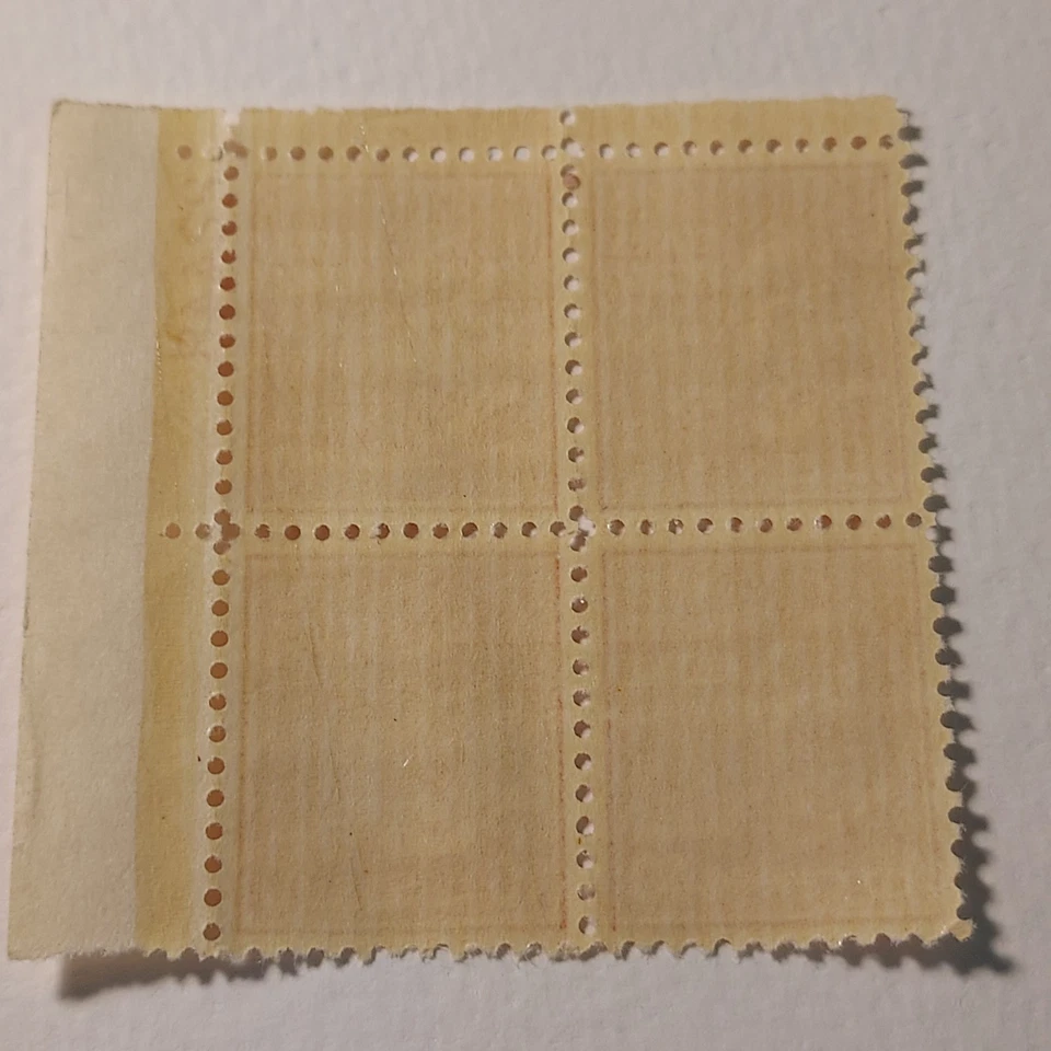 Stamps-4 stamp block-10 cent-President John Tyler-1938 - Image 3 of 3