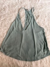 Intimately Free People Ribbed V-Neck Racerback Tank Top