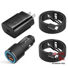 Samsung Super Fast Charger Type C Kit,PD USB C Wall/Car Charger for Samsung 25W