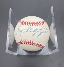 Greg Luzinski Signed National League Baseball With Inscription- JSA