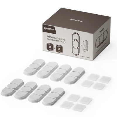 Speedeer Official 8 Packs Replacement Filters & Pre-Filter 8 Packs, White