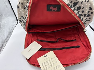 Radley Leopard Oilskin Large Backpack #A3 please read item