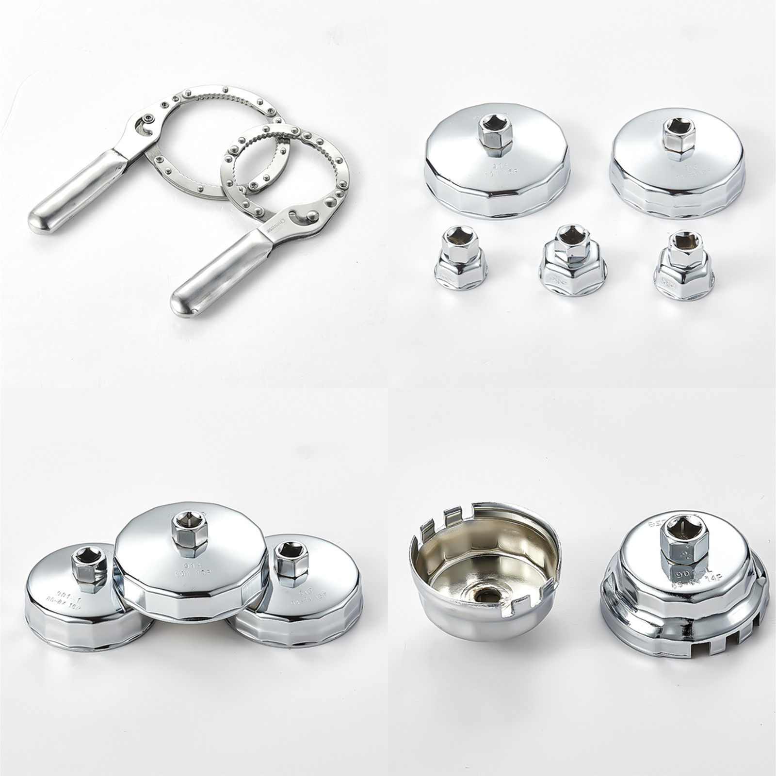 35PCS Auto Oil Filter Socket Wrench Set,Cup Type 1/2 inch Drive Cap Removal Tool