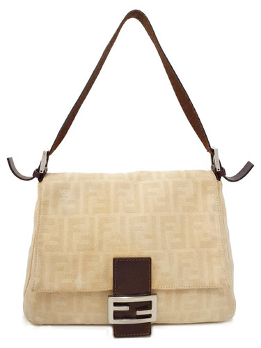 FENDI Zucca pattern Mamma Baguette Shoulder Bag Used