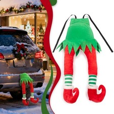22 Inch Christmas Stuffed Elf Legs for Trunk of Car and Tree Decorations, Han...