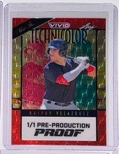 2023 Leaf Vivid Ralphy Velazquez Technicolor Super Prismatic Gold Red Proof 1/1