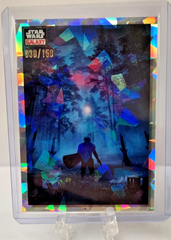 2023 Topps Chrome Star Wars Galaxy Mandalorian Take the Bait SP Atomic /150