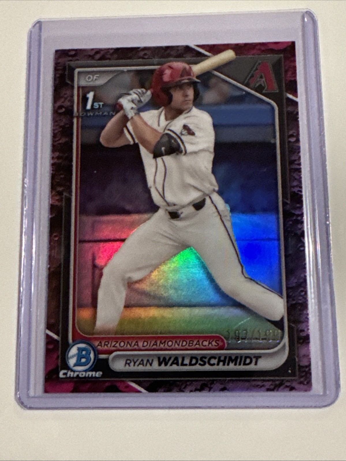 2024 Bowman Draft Chrome - Ryan Waldschmidt Fuschia Lunar Refractor /199 #BDC-18