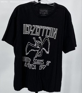 Led Zeppelin 1977 United States Tour T Shirt Reprint Mythgem Sz XL