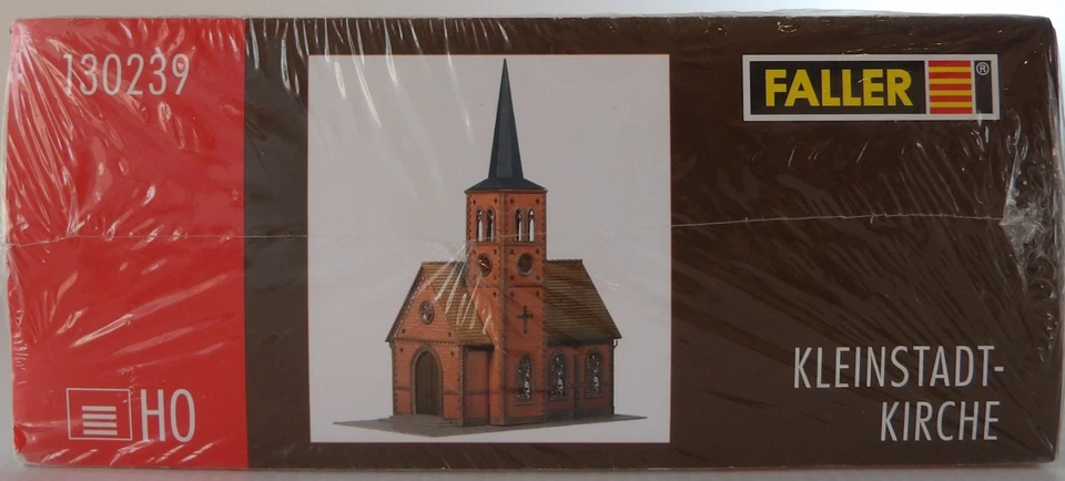 Kit de construção/estrutura Faller escala HO pequena cidade pedra igreja pintado/temperado - Imagem 3 de 4