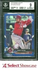 2018 BOWMAN CHROME BLUE REFRACTOR #1 SHOHEI OHTANI RC #/150 BGS 9