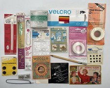 Lot Vintage Craft Supplies Sewing Notions Snaps Zippers Needles Bonding Clasp