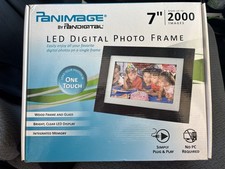 Pandigital 7 Inch Digital Black Photo Frame with Remote holds 2000 images 