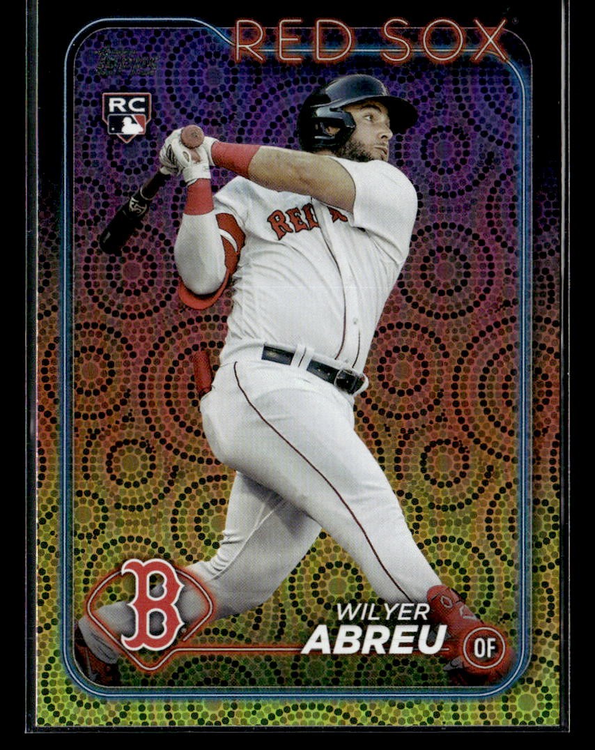 2024 Topps #672 Wilyer Abreu Holiday Rookie Card Boston Red Sox