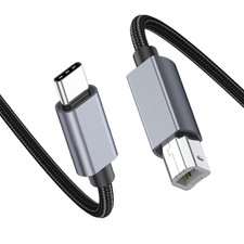 10Ft USB C to USB B Printer Cable, USB B to USB C Data Cable for Printer  Scann