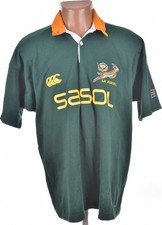 RUGBY UNION SOUTH AFRICA 2000'S HOME SHIRT CANTERBURY SIZE XL ADULT
