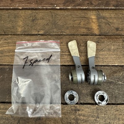 Vintage Shimano Sport LX 7 Speed Downtube Shifter Set Light Action