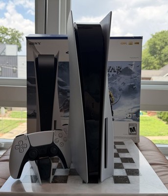 PS5 Disc Edition Near Mint | Fully Works Except Disc Drive | Box + New DualSense