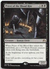 MTG Priest of the Blood Rite R Magic Origins 112 LP