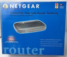 NEW NETGEAR CABLE/DSL WEB SAFE ROUTER GATEWAY 4-PORT 10/100 MBPS SWITCH RP614