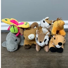 Assorted Plush Animals Bundle: Unipak, Simply Genius