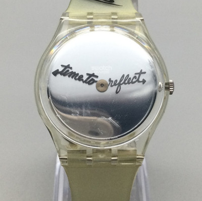 Swatch Watch Time to Reflect Robert Altman Special Edition 34mm New Battery
