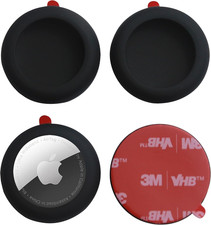 4 Pack Protective Case for Apple Air Tags Silicone Case with 3M Adhesive Sticker