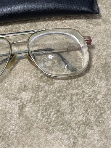 Vintage Stetson Aviator Eyeglasses Frames with Case For Repair Or Parts - Picture 3 of 15