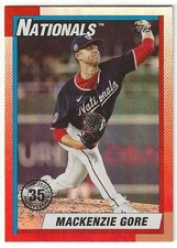 2025 Topps Update MACKENZIE GORE Insert 1990 35TH ANNIVERSARY Parallel Card