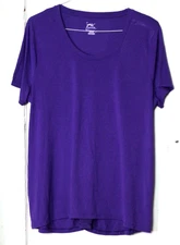 JUST MY SIZE TEE SHIRT ladies size 2X medium purple short sleeve lightweight