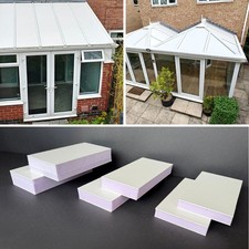 Conservatory Roof Insulation Panels PVC+XPS  2m 3m 4m UK Stock + Free Delivery *