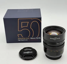 Brightin Star 50mm F0.95 Manual Focus Full Frame Lens for Fujifilm X