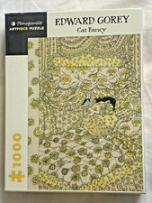 Edward Gorey Cat Fancy Pomegranate Artpiece Puzzle Jigsaw 1000 piece NEW SEALED