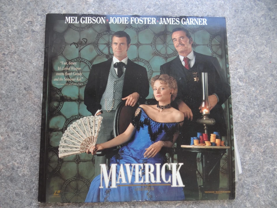 Maverick US Laser Disc LD Film Video CD Laserdisk Mel Gibson Englisch - Bild 2 von 4