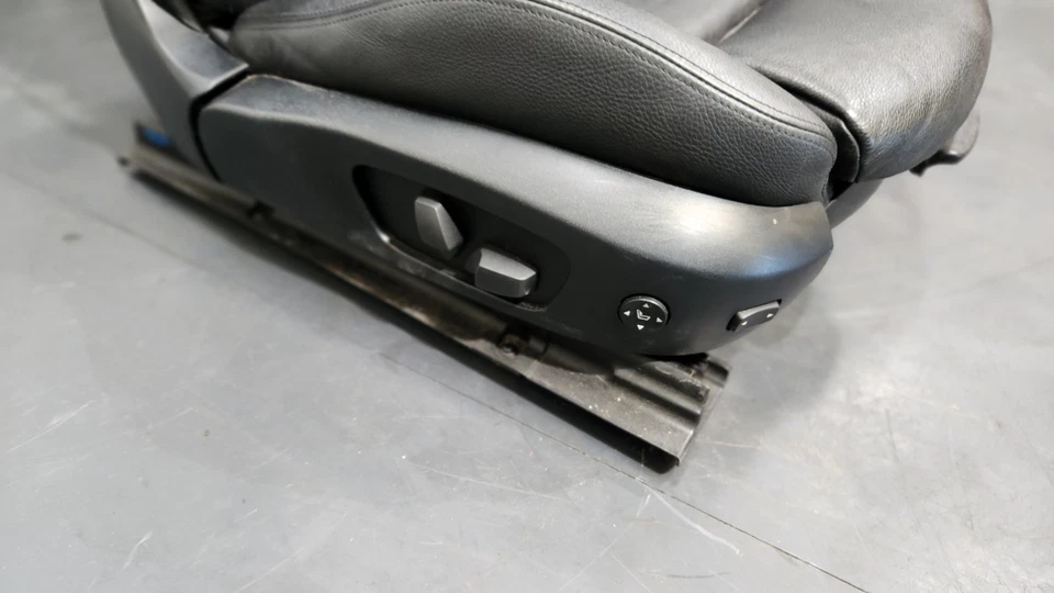 ✅ OEM BMW E93 328 335 Convertible DELANTERO DEPORTIVO ASIENTOS TÉRMICOS CONJUNTO CUERO NEGRO * Foto 3 de 4