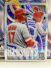 2020 Panini Donruss Optic Shohei Ohtani Angels OI-13 Illusions Silver Prizm Holo