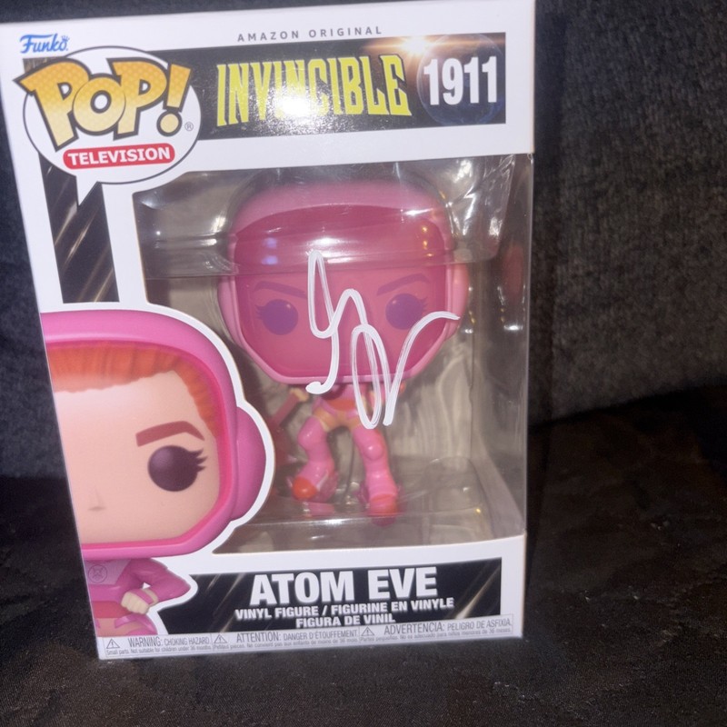 Gillian Jacob Signed Atom Eve Funko Invincible Autograph Amazon Prime