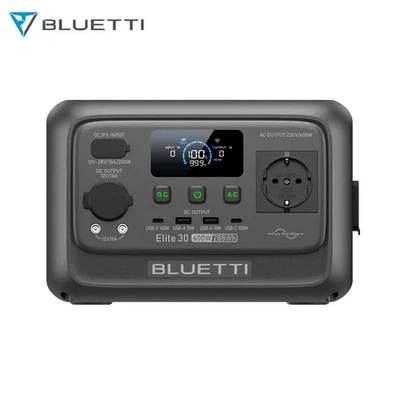 BLUETTI Elite 30 V2 Power Station Portátil 600W 288Wh LiFePO4 Generador Solar