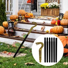 Halloween Snake Cane Snake Head Handle Scepter for Halloween Party Dress up