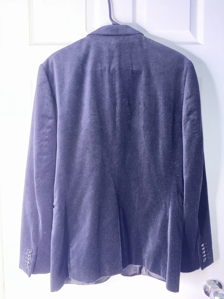 Blazer ajustado Express Photographer para hombre talla 38TERCIOPELO REGULAR NEGRO Foto 4 de 4