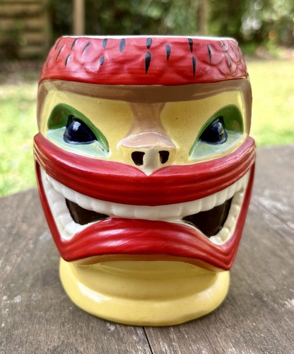 Bol Tiki vintage Steve Crane oiseau / Gabe Florian, poterie