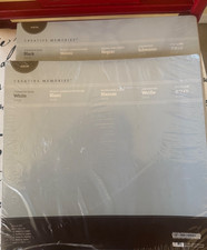 Creative Memories Lot of 2 12x12 Scrapbook Pages - Black and White